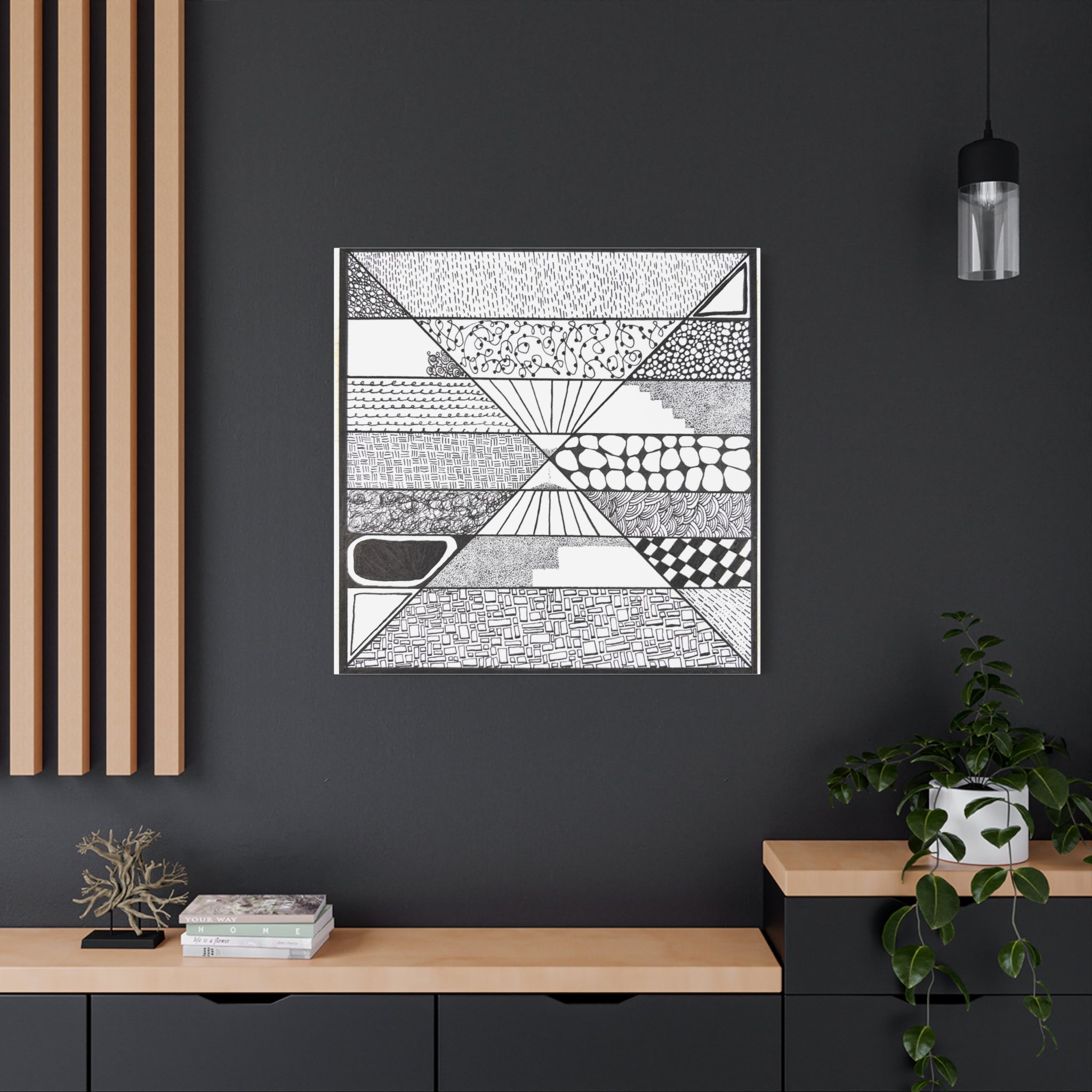 Artwork - Composition 4 - Matte Canvas, Stretched, 1.25"